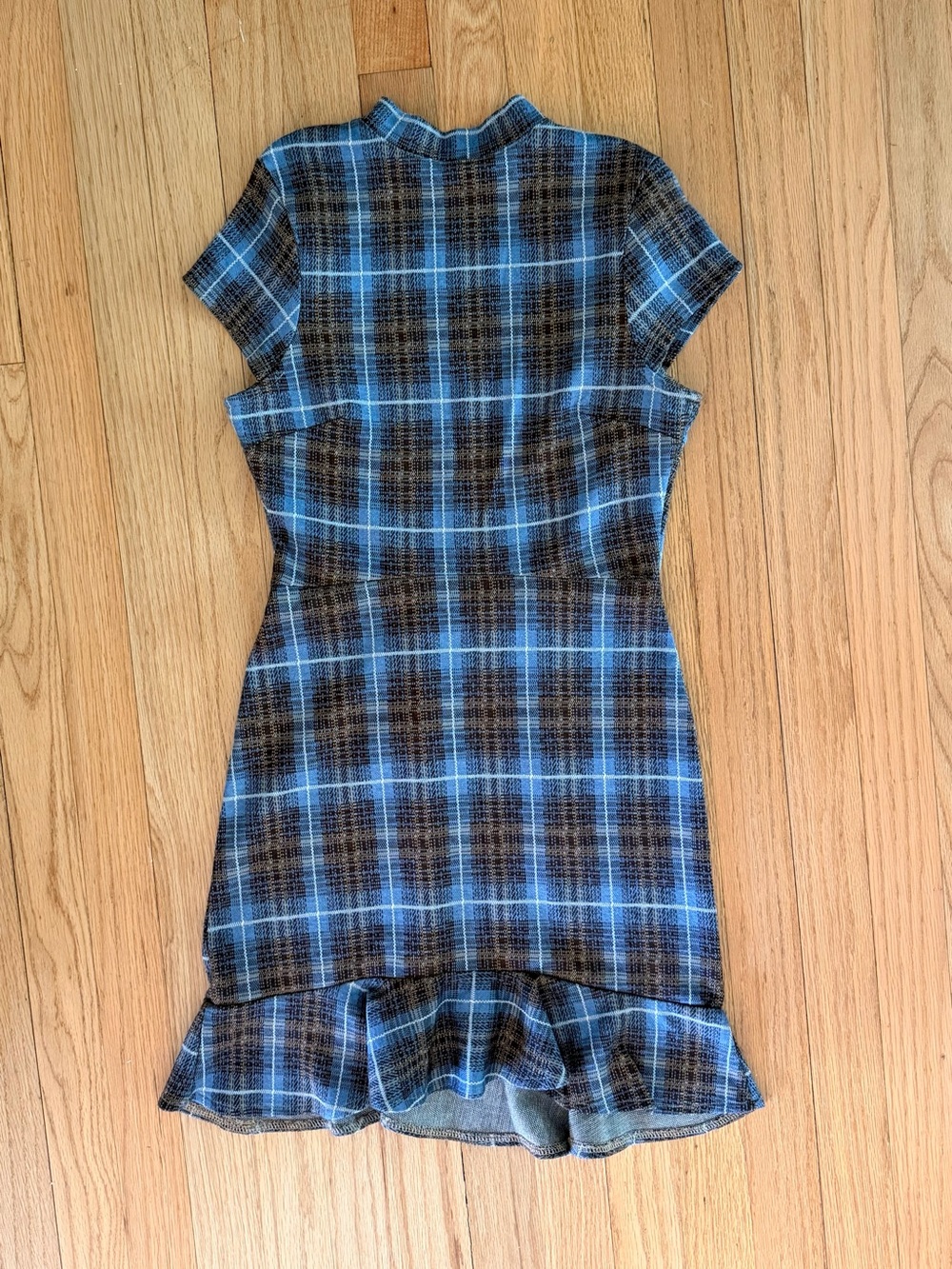Urban Outfitters Brown Plaid Mini Dress